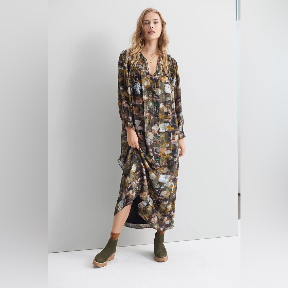 Anthropologie Blair Shimmer Maxi Dress
